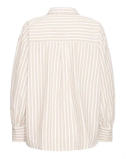 Fransa - FRZaba Skjorte 1 - White Tobacco Stripe